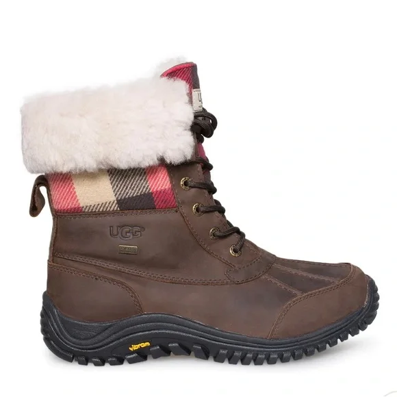UGG Shoes Nib Womens Size 5 Euro Sz 36 Ugg Adirondack Ii Plaid